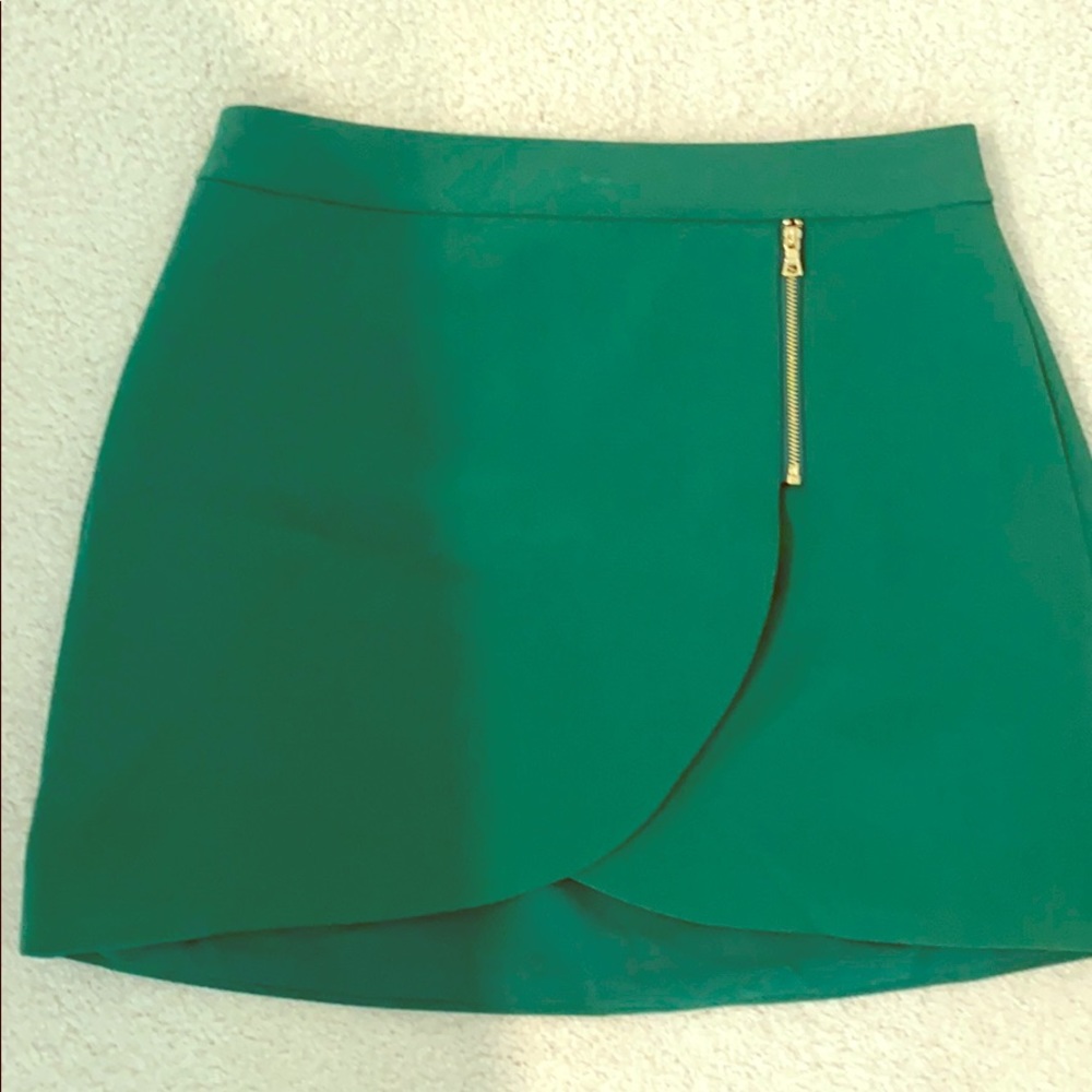 Alice and Olivia green skirt
